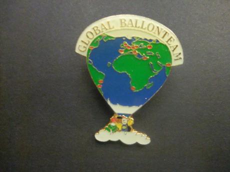Global ballonteam luchtballon wereldbol